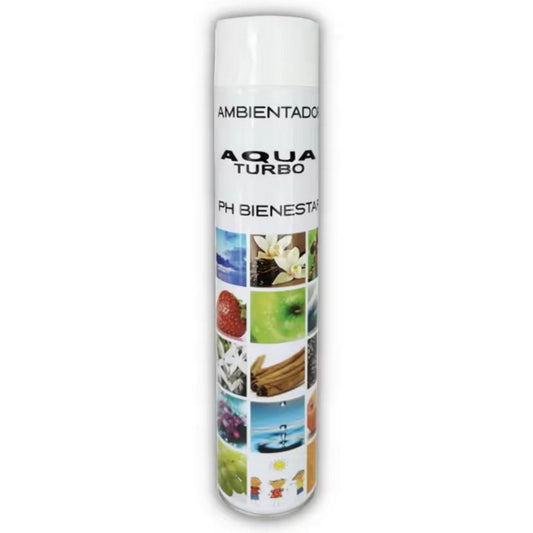 Spray aromatizante de calidad profesional PH Bienestar turbo con esencia Aqua (fragancia de ropa recién lavada), 750 ml.