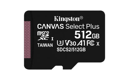 Kingston Technology - Canvas Select Plus 512 GB MicroSDXC UHS-I Clase 10