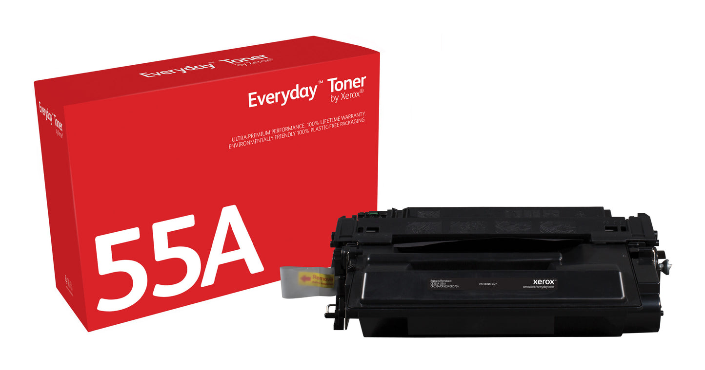 Everyday El tóner ™ Negro de Xerox es compatible con HP 55A (CE255A), Capacidad estándar