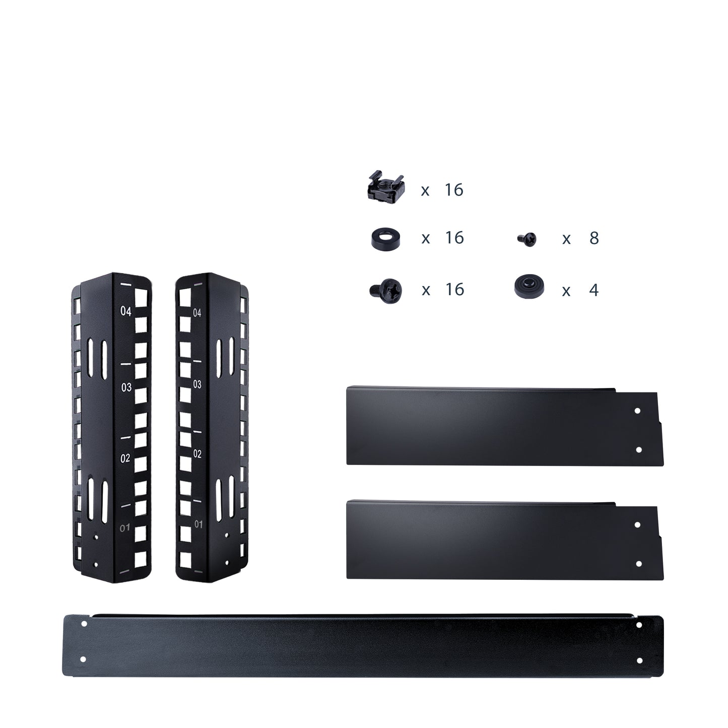 StarTech.com - Rack 4U de 19" de Marco Abierto para Sobremesa con 2 Columnas - Rack para Equipos de Ordenador  AV o de Datos con Capacidad de Carga de 42kg - con Tuercas/Tornillos Enjaulados