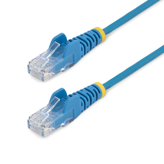 StarTech.com - Cable Cat6 de 50cm - Delgado - con Conectores RJ45 sin Enganches - Azul