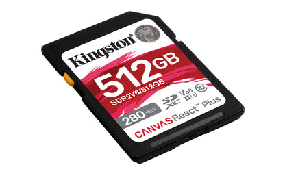 Kingston Technology - Canvas React Plus 512 GB SDXC UHS-II Clase 10