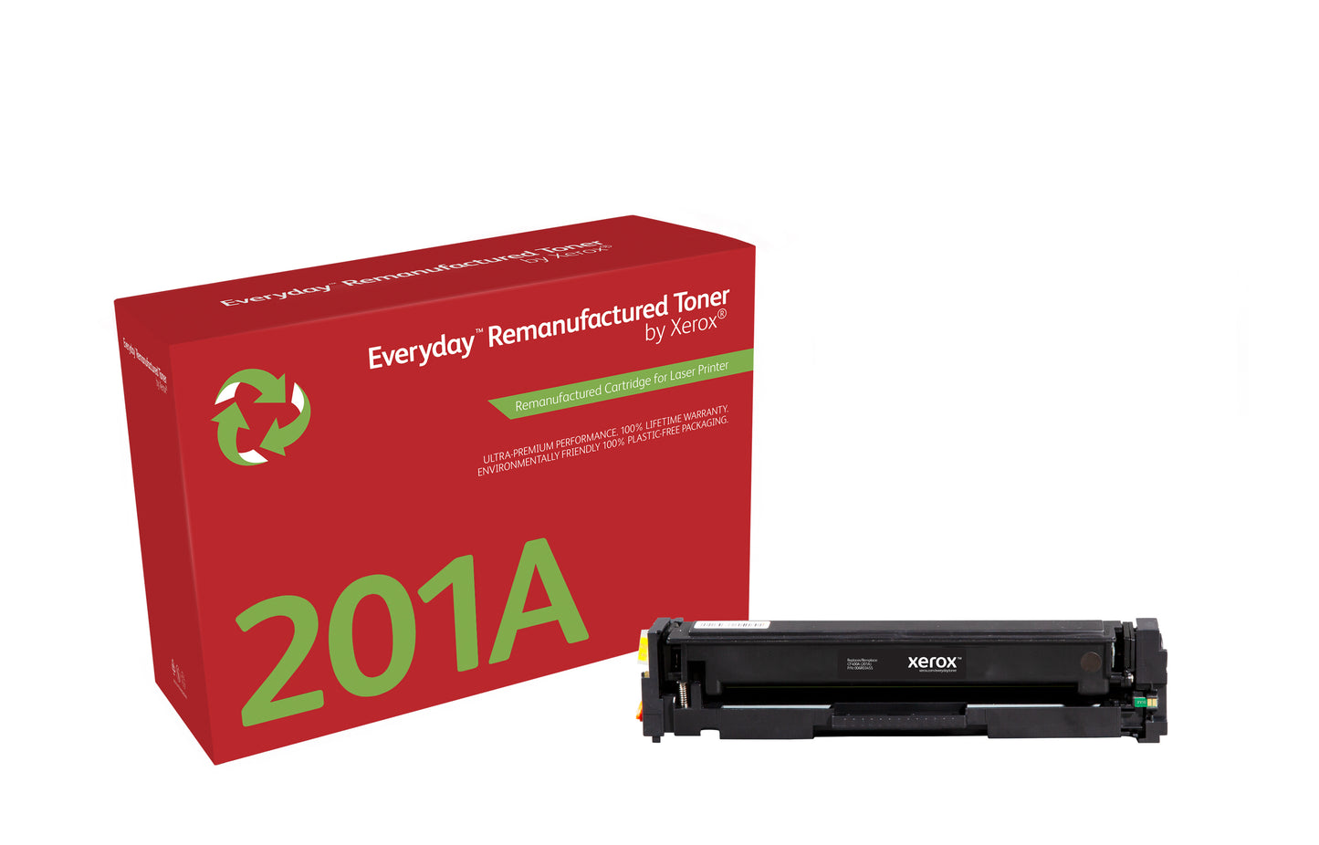 Everyday Tóner ™ Negro remanufacturado de Xerox es compatible con HP 201A (CF400A), Capacidad estándar