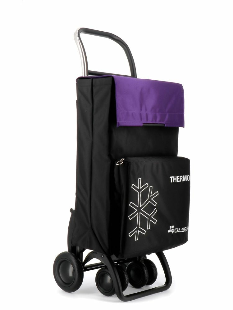 Rolser - Thermo Fresh MF Negro  Púrpura Bolsa para carrito de la compra