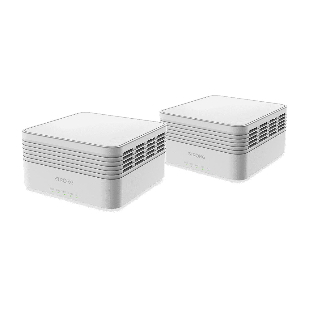 Strong - MESHKITAX3000 sistema Wi-Fi Mesh (Wi-Fi en malla) Doble banda (2 4 GHz / 5 GHz) Wi-Fi 6 (802.11ax) Blanco 2 Interno