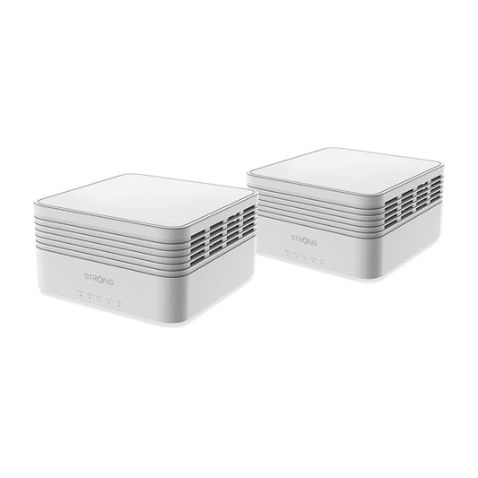 Strong - MESHKITAX3000 sistema Wi-Fi Mesh (Wi-Fi en malla) Doble banda (2 4 GHz / 5 GHz) Wi-Fi 6 (802.11ax) Blanco 2 Interno