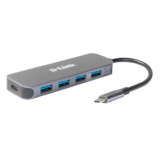 D-Link - DUB-2340 hub de interfaz USB Tipo C 5000 Mbit/s Gris