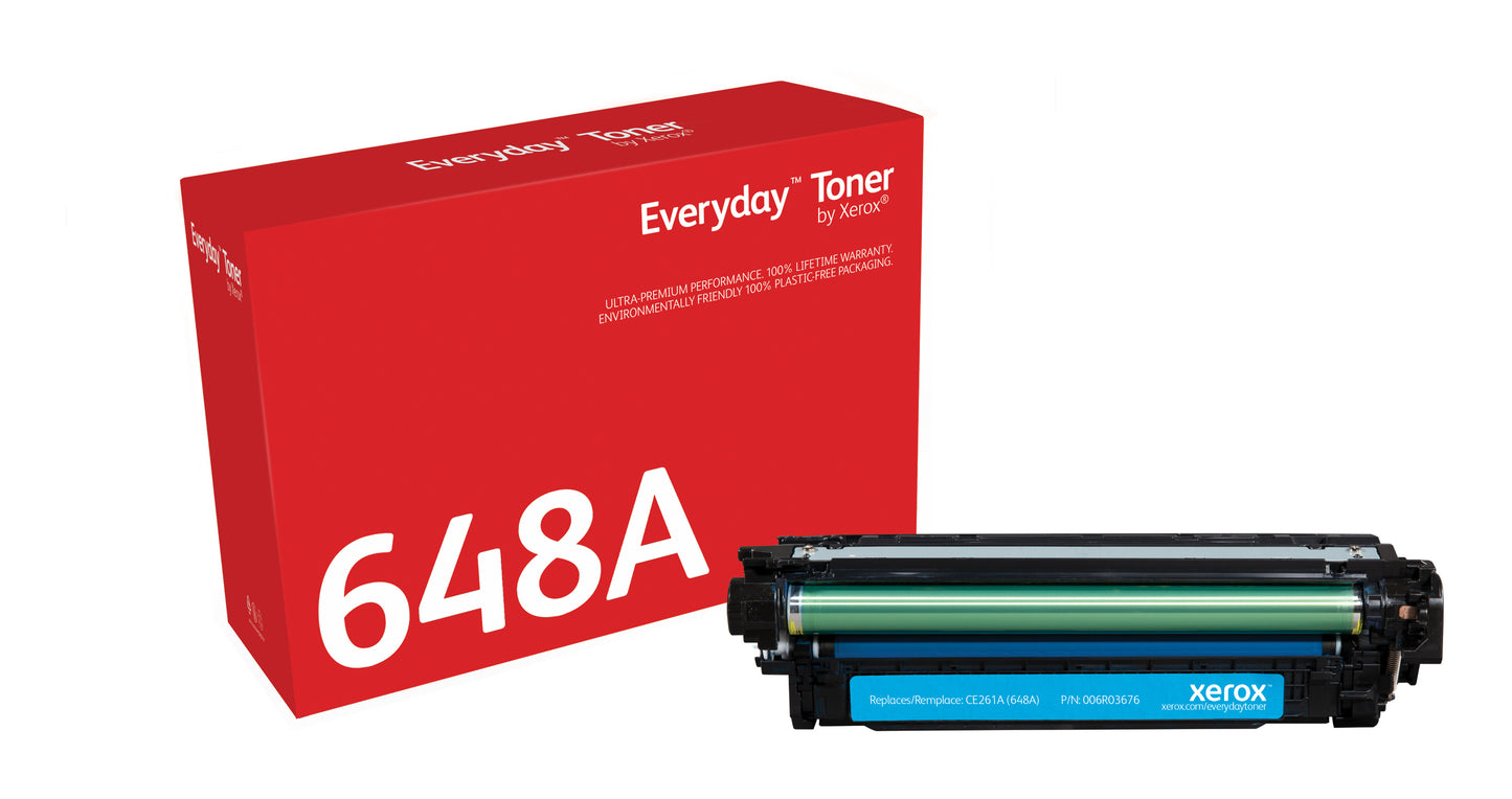 Everyday El tóner ™ Cian de Xerox es compatible con HP 648A (CE261A), Capacidad estándar