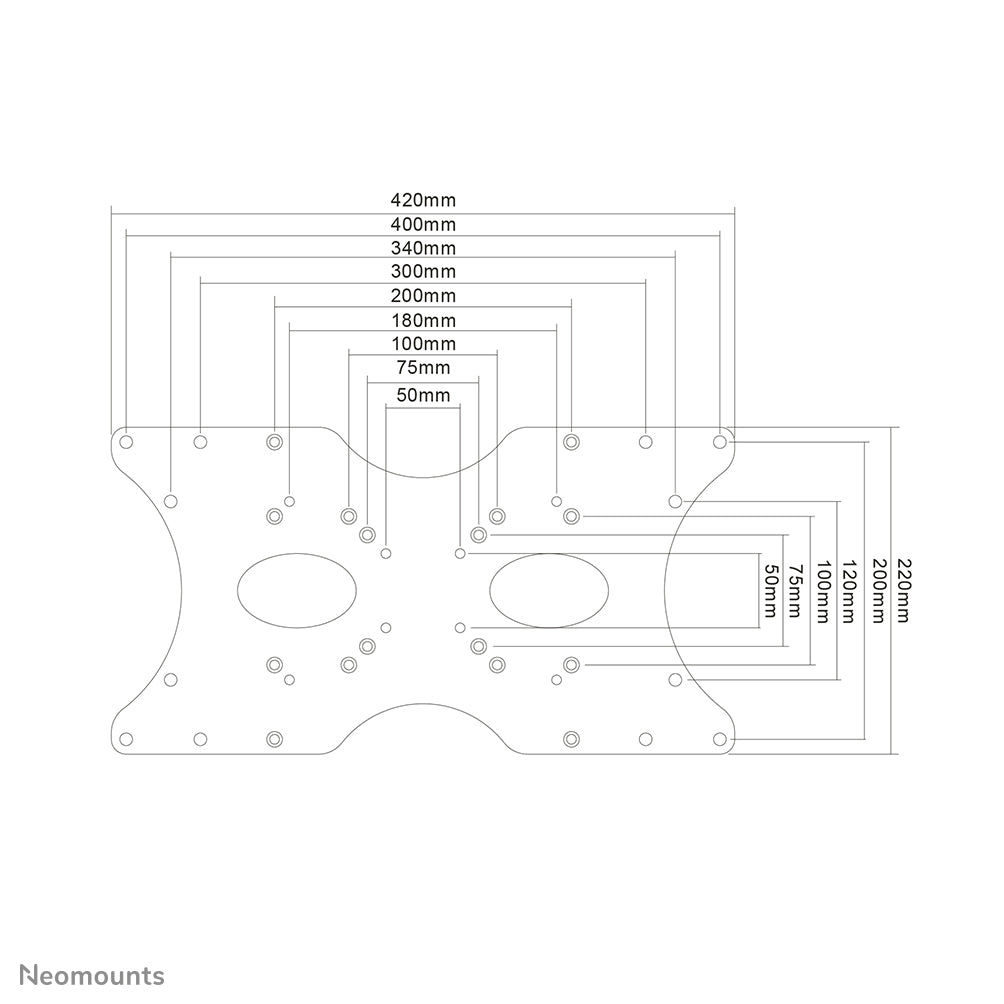 Neomounts - Placa adaptadora VESA