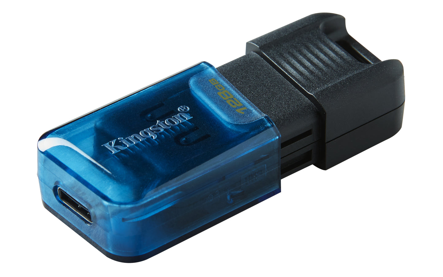 Kingston Technology - DataTraveler 80 M unidad flash USB 128 GB USB Tipo C 3.2 Gen 1 (3.1 Gen 1) Negro  Azul