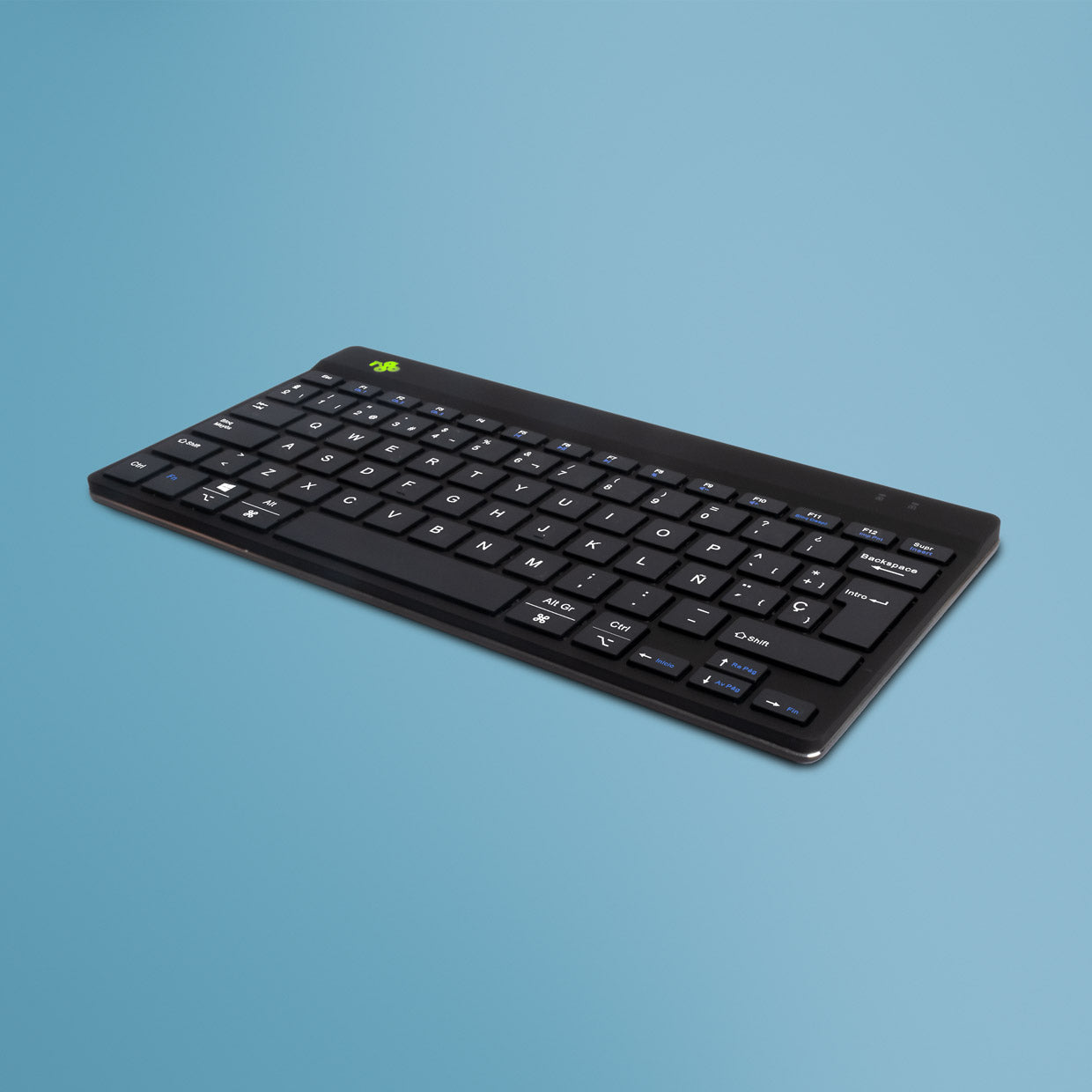 R-Go Tools - Teclado ergonómico R-Go Compact Break  teclado compacto con software de pausa  QWERTY (ES)  bluetooth  negro