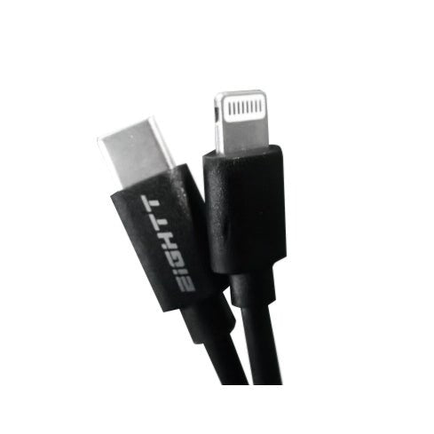 Eightt - ECT-6B cable de conector Lightning 1 m Negro