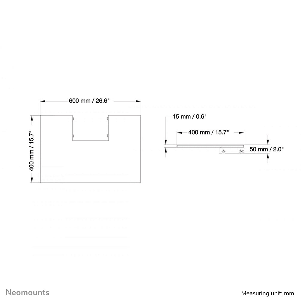 Neomounts - Mueble para TV de plasma   estantería