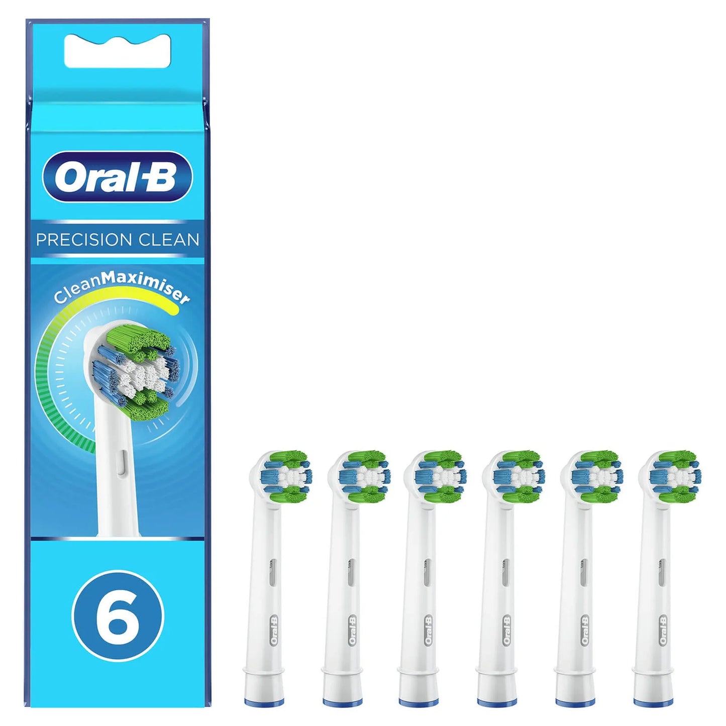 Oral-B - Precision Clean 8006540886618 cepillo de cabello 6 pieza(s) Blanco