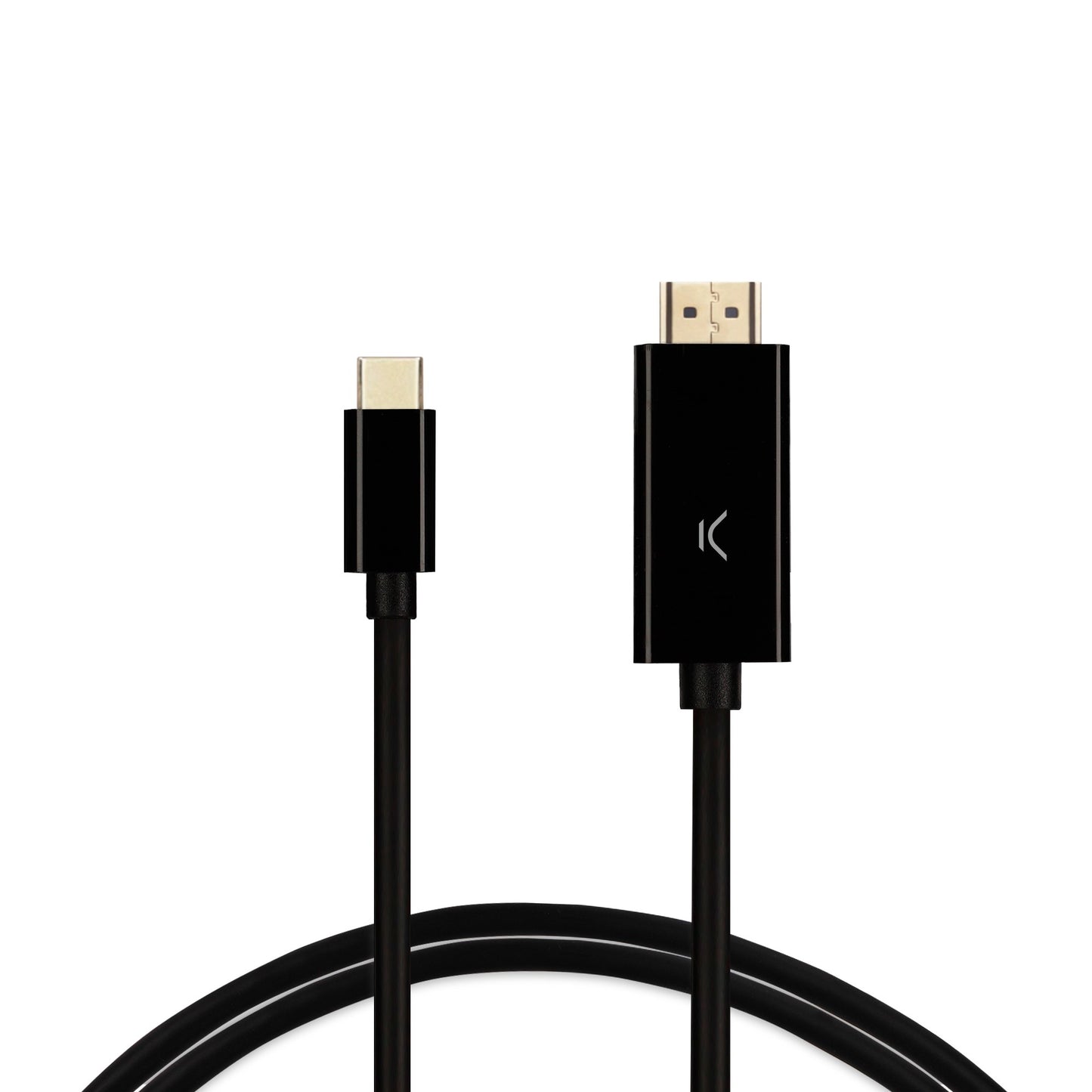 Ksix - Cable adaptador USB-C a HDMI   60Hz  Resolución vídeo 4K  2m  Negro