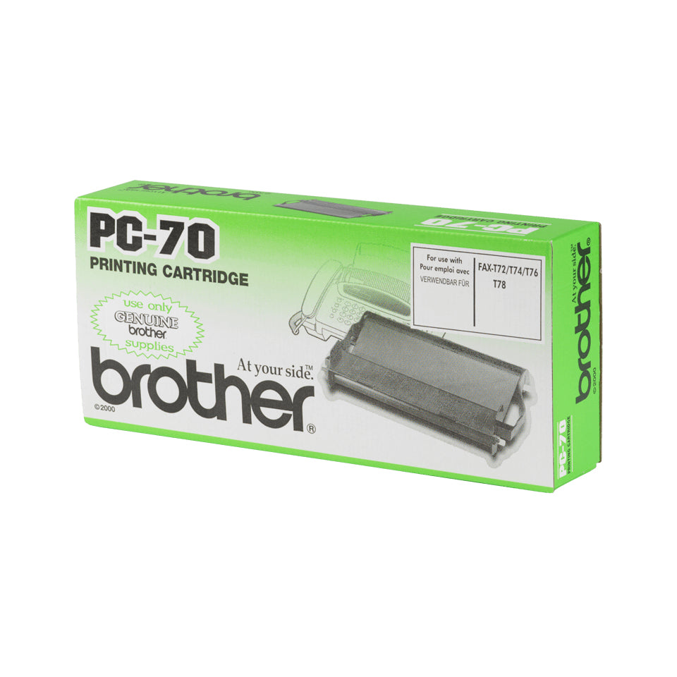 Brother PC-70 suministro para fax Cinta + cartucho de fax 140 páginas Negro 1 pieza(s)