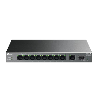 TP-Link - LiteWave LS1210GP switch No administrado Gigabit Ethernet (10/100/1000) Energía sobre Ethernet (PoE) Negro