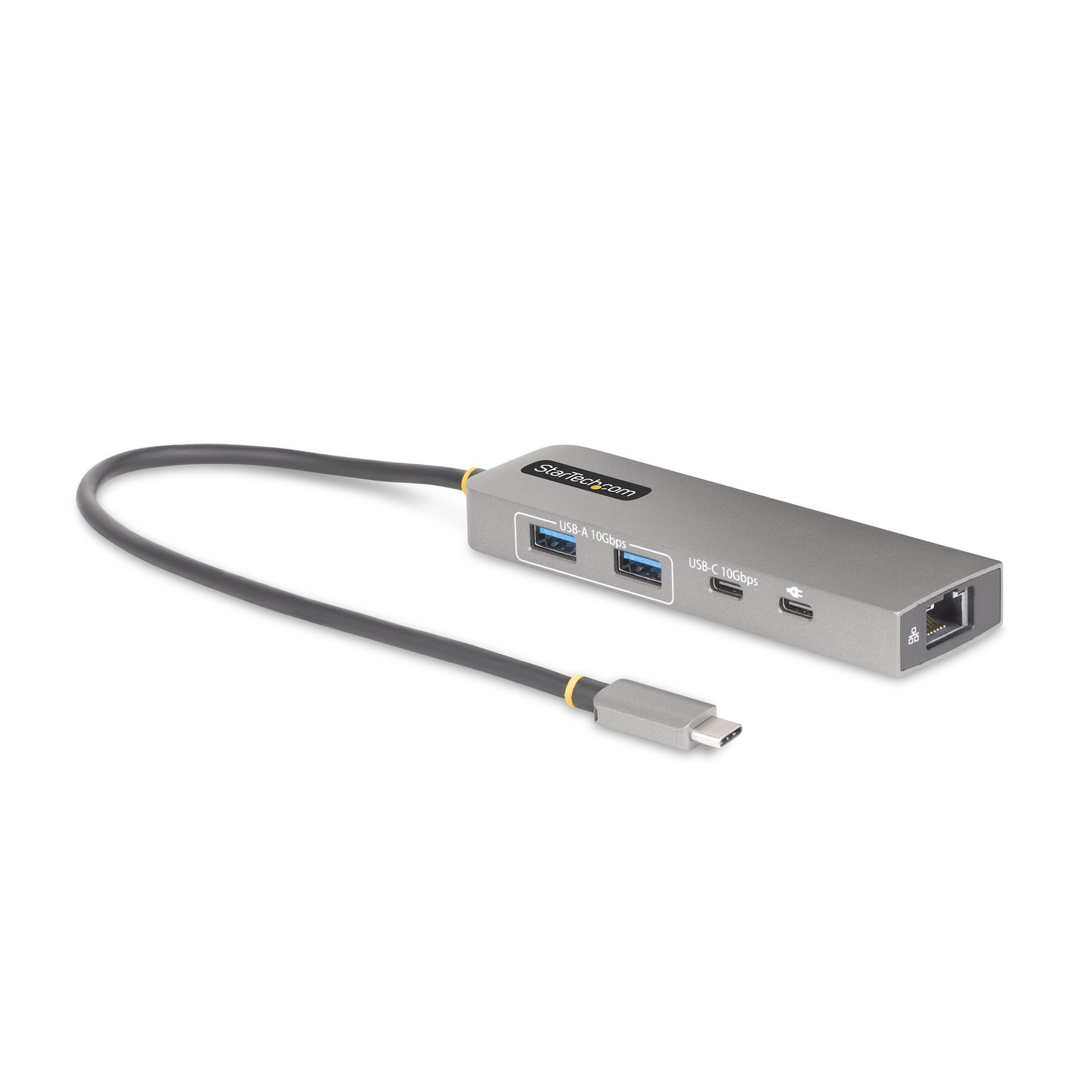 StarTech.com - Hub USB-C de 3 Puertos con Red Ethernet de 2 5Gbps y Entrega de Alimentación PD de 100W de Paso - USB 3.2 10Gbps - Ladrón de 2 Puertos USB-A - 1 Puerto USB Tipo C