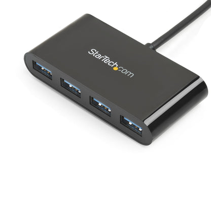 StarTech.com - Hub Concentrador USB 3.0 (5Gbps) de 4 Puertos - Ladrón USB-C a 4x USB A - Alimentado por el Bus