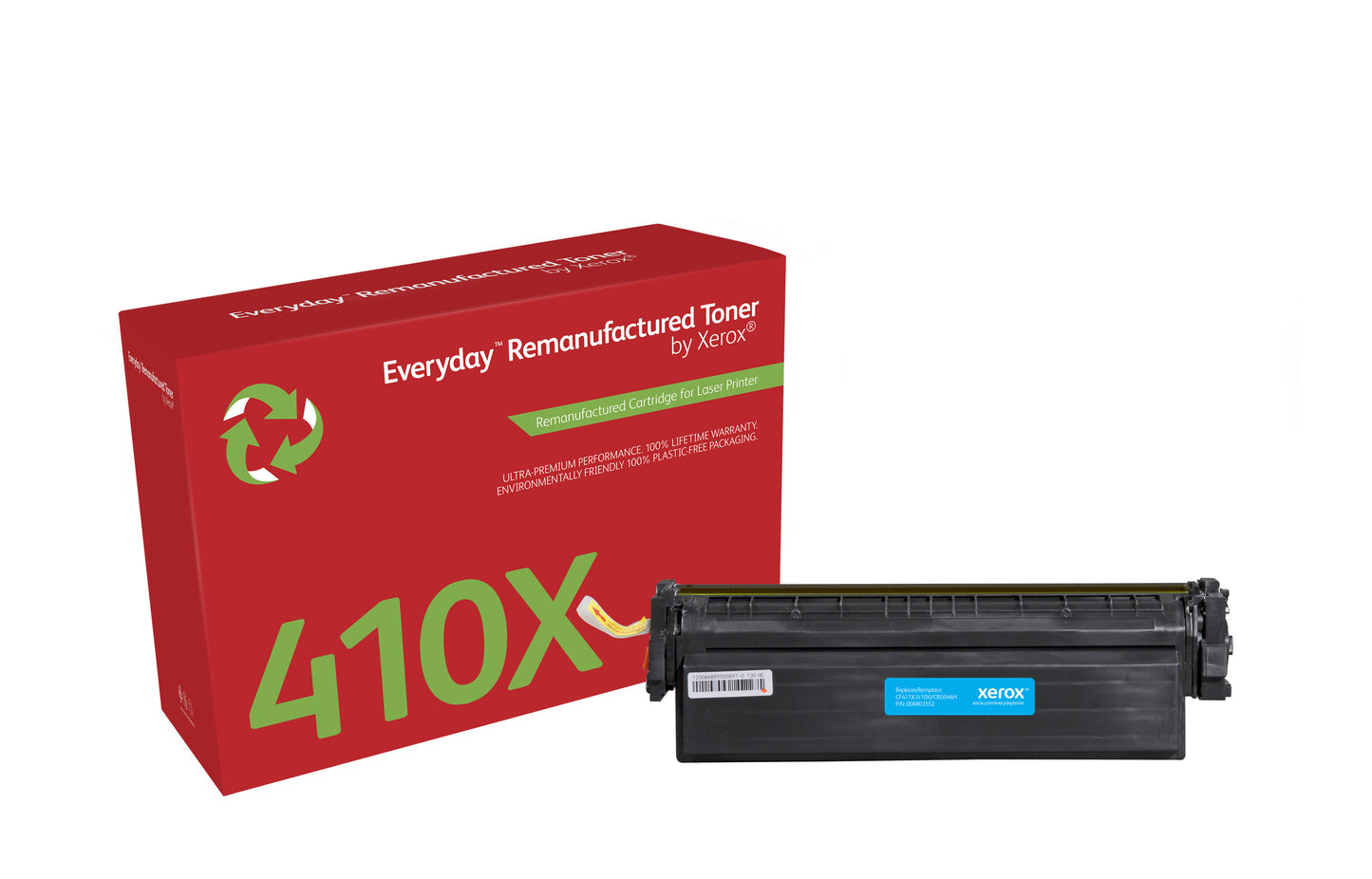 Everyday Tóner ™ Cian remanufacturado de Xerox es compatible con HP 410X (CF411X), High capacity