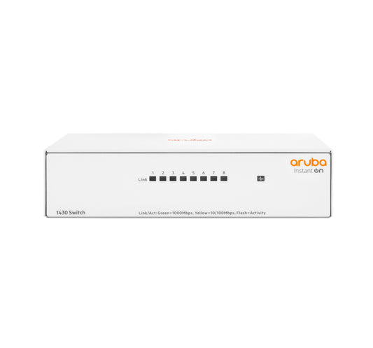 HPE - Aruba Networking Aruba Instant On 1430 8G No administrado L2 Gigabit Ethernet (10/100/1000) Blanco