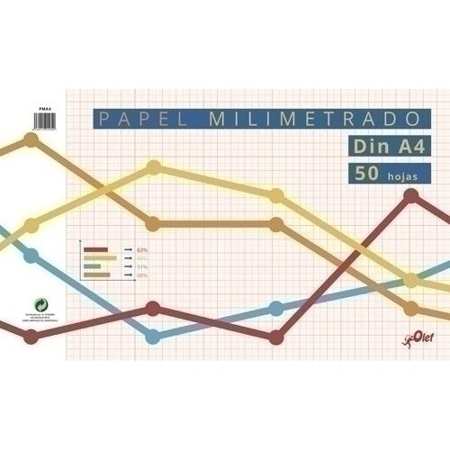 OLEF - BLOCK DIBUJO OLEF MILIMETRADO 80g A4 50h