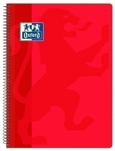 Oxford - BLOCK OXF.SCH.PP Fº 80h CD.4 ROJO - Pack de 1 unidad 400079660