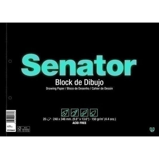 Senator - BLOC DIBUJO SENATOR Fº PROL. 20h 2T - Pack de 10 unidades