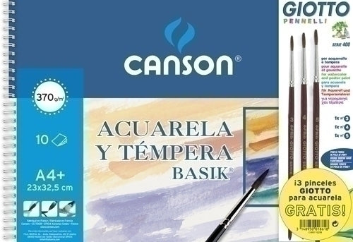 Canson - BLOCK DIB.G-C ACUAR.BASIK (esp) A4+ 10h