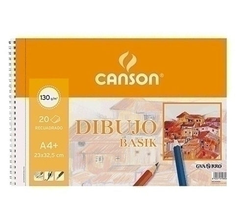 Canson - BLOCK DIB.G-C BASIK (esp) A4+ 20h TALADR C200409580 Pack de 10 Unid.