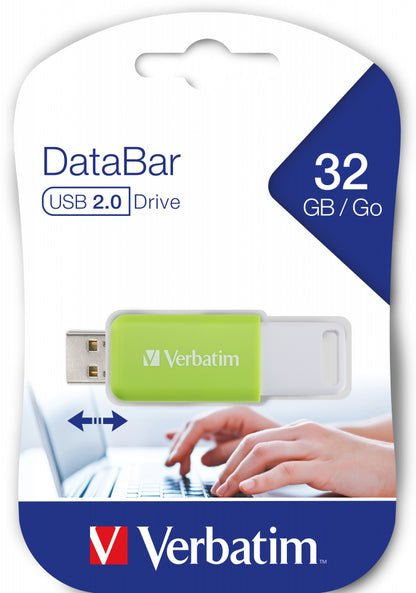 Verbatim - V DataBar unidad flash USB 32 GB USB tipo A 2.0 Verde