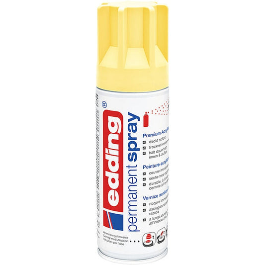 Edding - 5200-915 pintura acrílica 200 ml Amarillo Bote de spray Tubo