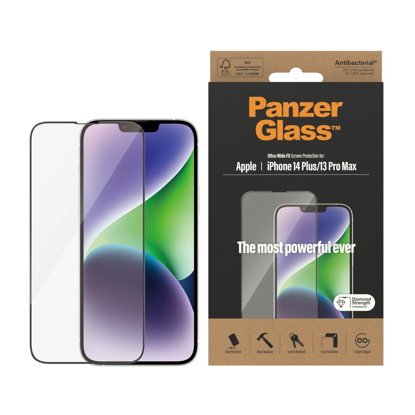 PanzerGlass - Ultra-Wide Fit Apple iPhone Protector de pantalla 1 pieza(s)