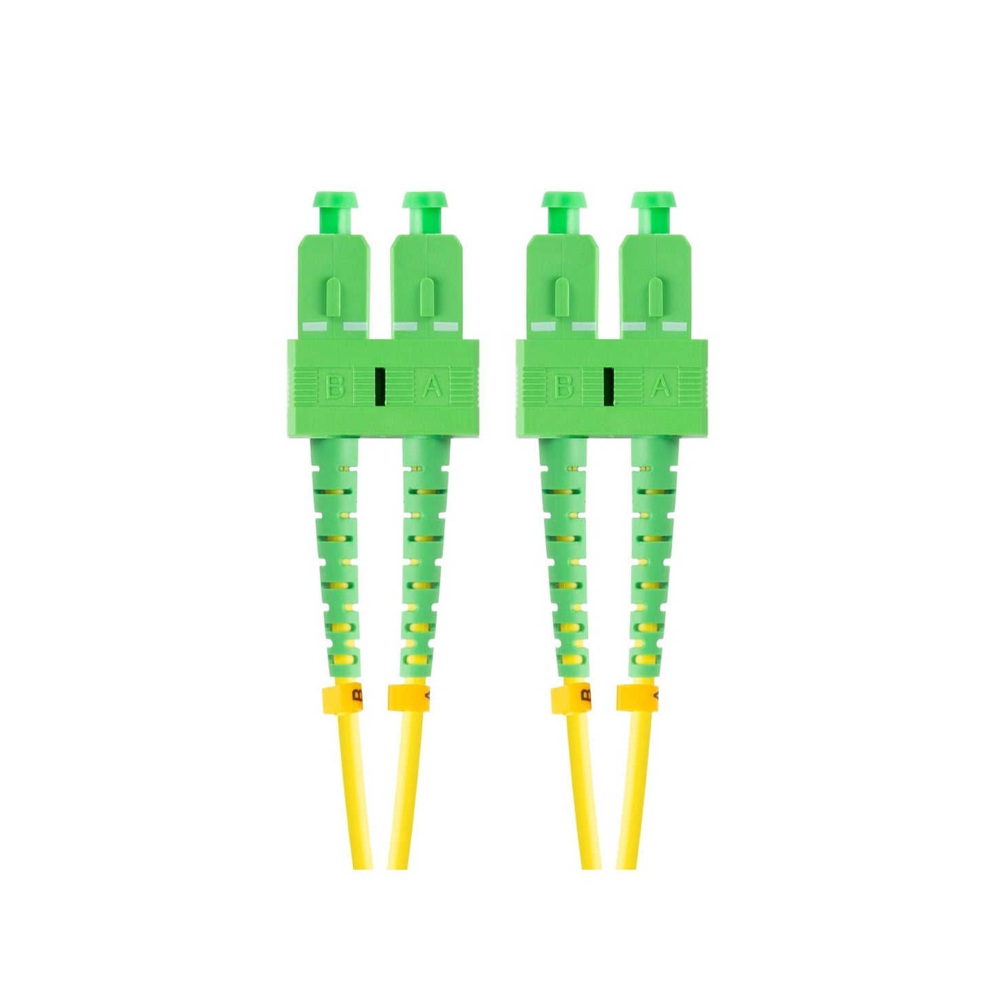 Lanberg - FO-SASA-SD11-0020-YE cable de fibra optica 2 m SC G.657.A1 Verde  Amarillo