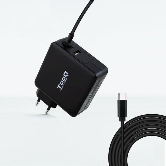 TooQ - TQLC-USBC65PD adaptador e inversor de corriente Interior 65 W Negro