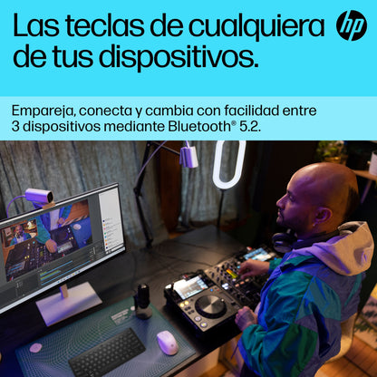 HP - Teclado multidispositivo compacto 350 con Bluetooth