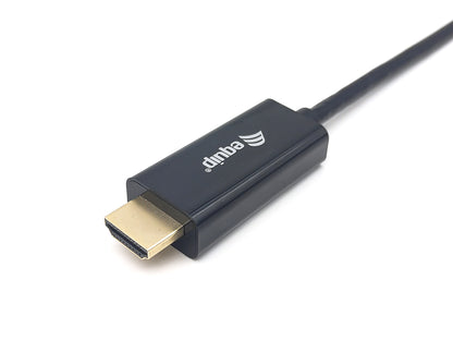 Equip - 133413 adaptador de cable de vídeo 3 m USB Tipo C HDMI tipo A (Estándar) Negro