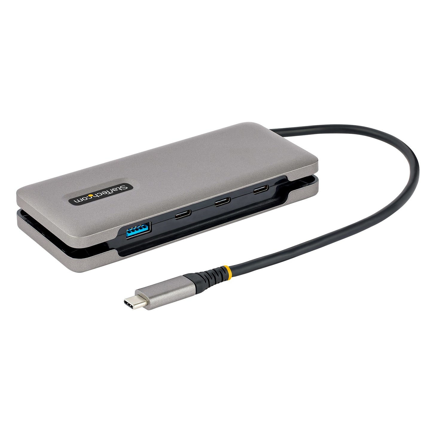 StarTech.com - Hub USB-C de 4 Puertos - 1 Puerto USB-A - Concentrador de 3 Puertos USB Tipo C - USB 3.1 de 10Gbps - Ladrón USB Tipo C con Cable de 25cm Envolvente - Splitter USB-C a USB-A