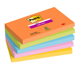 Post-It - 7100258793 nota autoadhesiva Rectángulo Azul  Verde  Naranja  Rosa  Amarillo 90 hojas Autoadhesivo