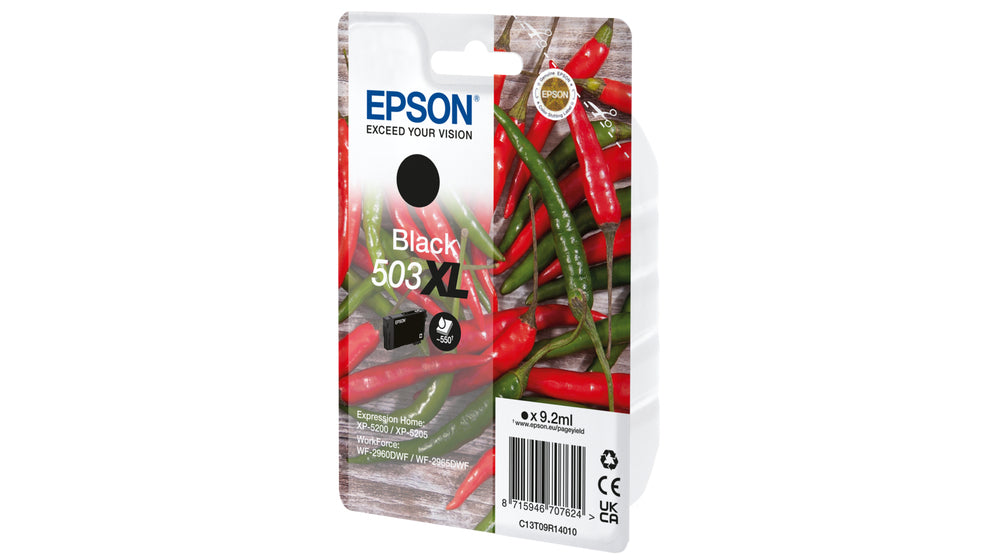 Epson 503XL cartucho de tinta 1 pieza(s) Original Alto rendimiento (XL) Negro