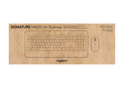 Logitech - Signature MK650 Combo For Business teclado Ratón incluido Oficina Bluetooth QWERTY Español Grafito