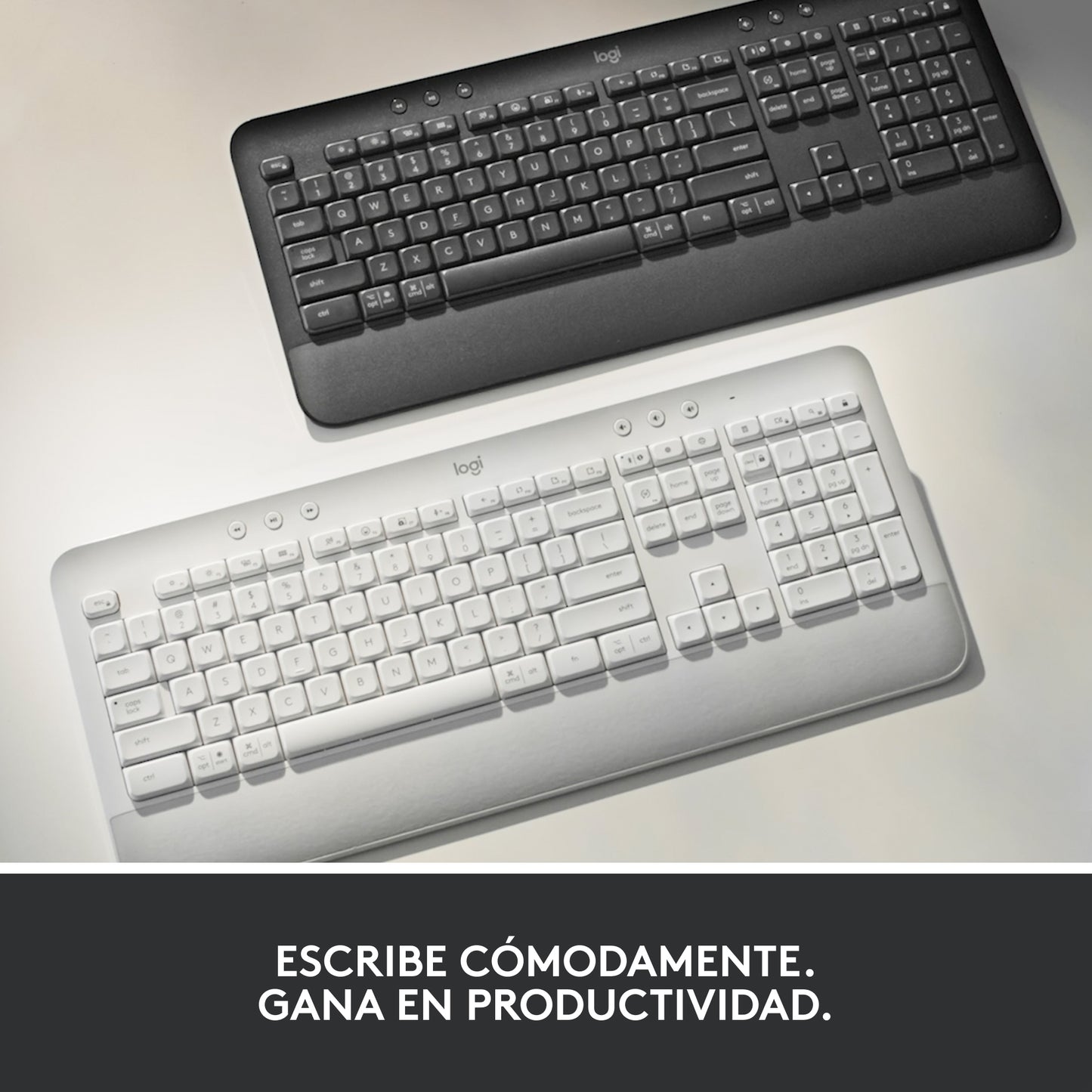 Logitech Signature K650 teclado Oficina Bluetooth QWERTY Español Blanco