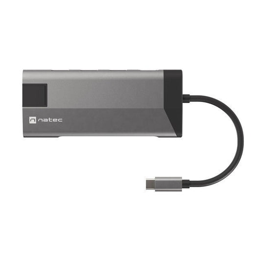 NATEC - Fowler Plus USB Tipo C Negro  Gris