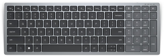 DELL - KB740 teclado Oficina RF Wireless + Bluetooth QWERTY Español Gris  Negro