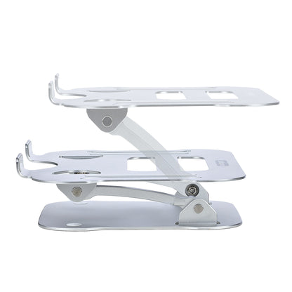 StarTech.com Soporte Ergonómico de Ordenador para Sobremesa - Base Soporte Ergonómico para Portátil de Altura Ajustable - Aluminio - Portátil - 10kg - Plegable - Elevador Riser