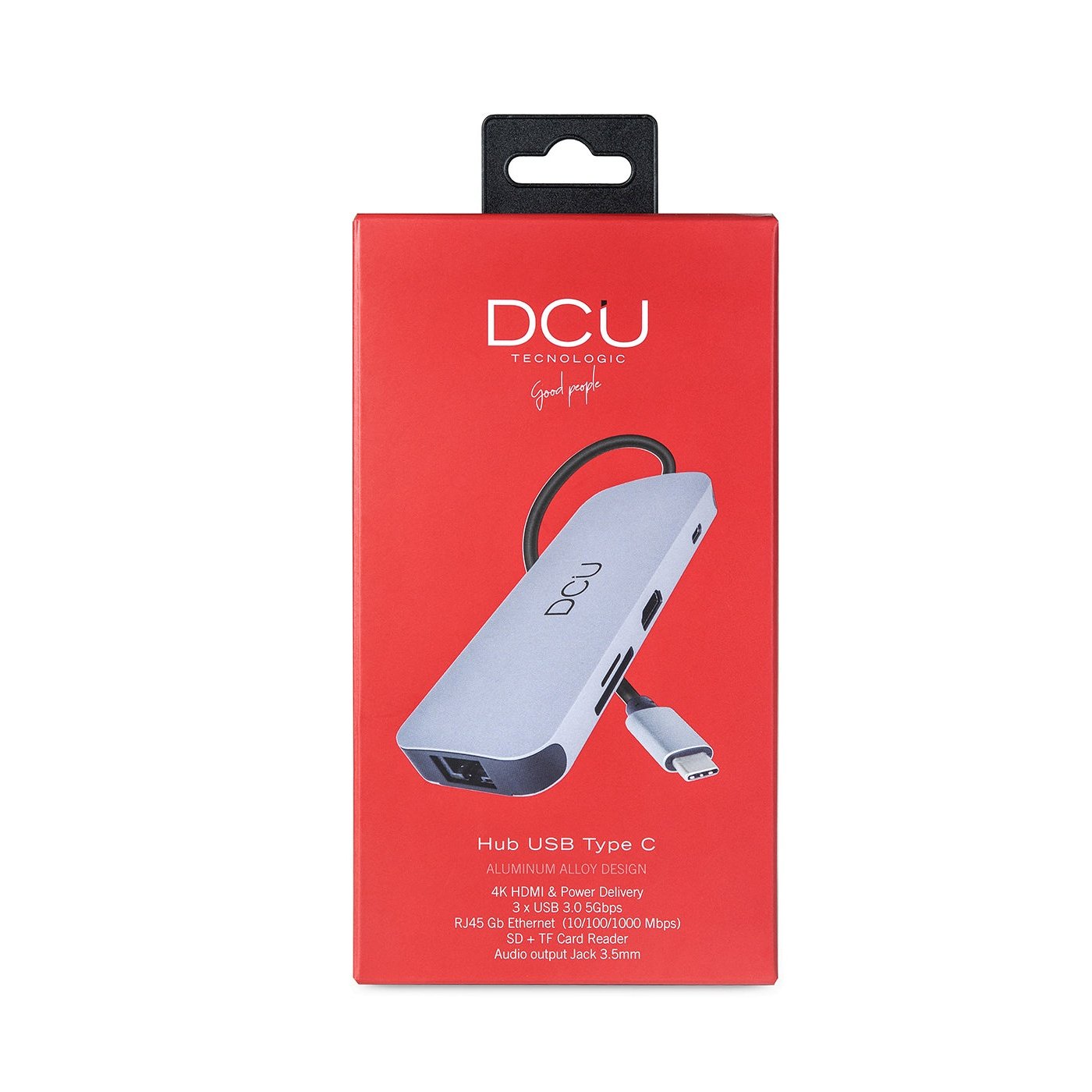 DCU Advance Tecnologic - 391166 hub de interfaz USB Tipo C 1000 Mbit/s Gris