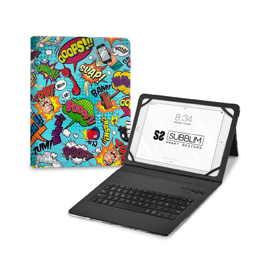 SUBBLIM - Funda con Teclado Keytab Pro BT Trendy Comic