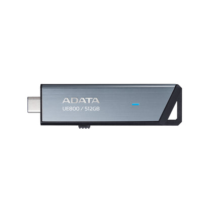 ADATA - UE800 unidad flash USB 512 GB USB Tipo C 3.2 Gen 2 (3.1 Gen 2) Plata