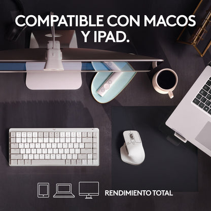 Logitech - MX Master 3S for Mac ratón Oficina mano derecha Bluetooth Laser 8000 DPI