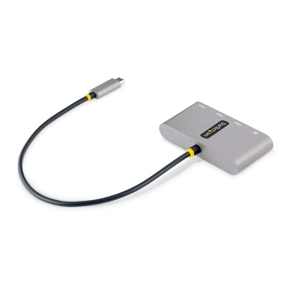 StarTech.com - Hub Adaptador USB-C con Ethernet de 3 Puertos USB-A - Red Ethernet Gigabit RJ45 - USB 3.0 5Gbps - Alimentado por el Bus - Cable de 30cm - Ladrón Concentrador USB Tipo C a USB A